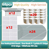 Compatible For Lydsto R1 Edge / R1D Edge / Roidmi Eve Rook / Eve Rook S / MiWhole M9 Lite Parts Side Brush Hepa Filter Mop Cloth