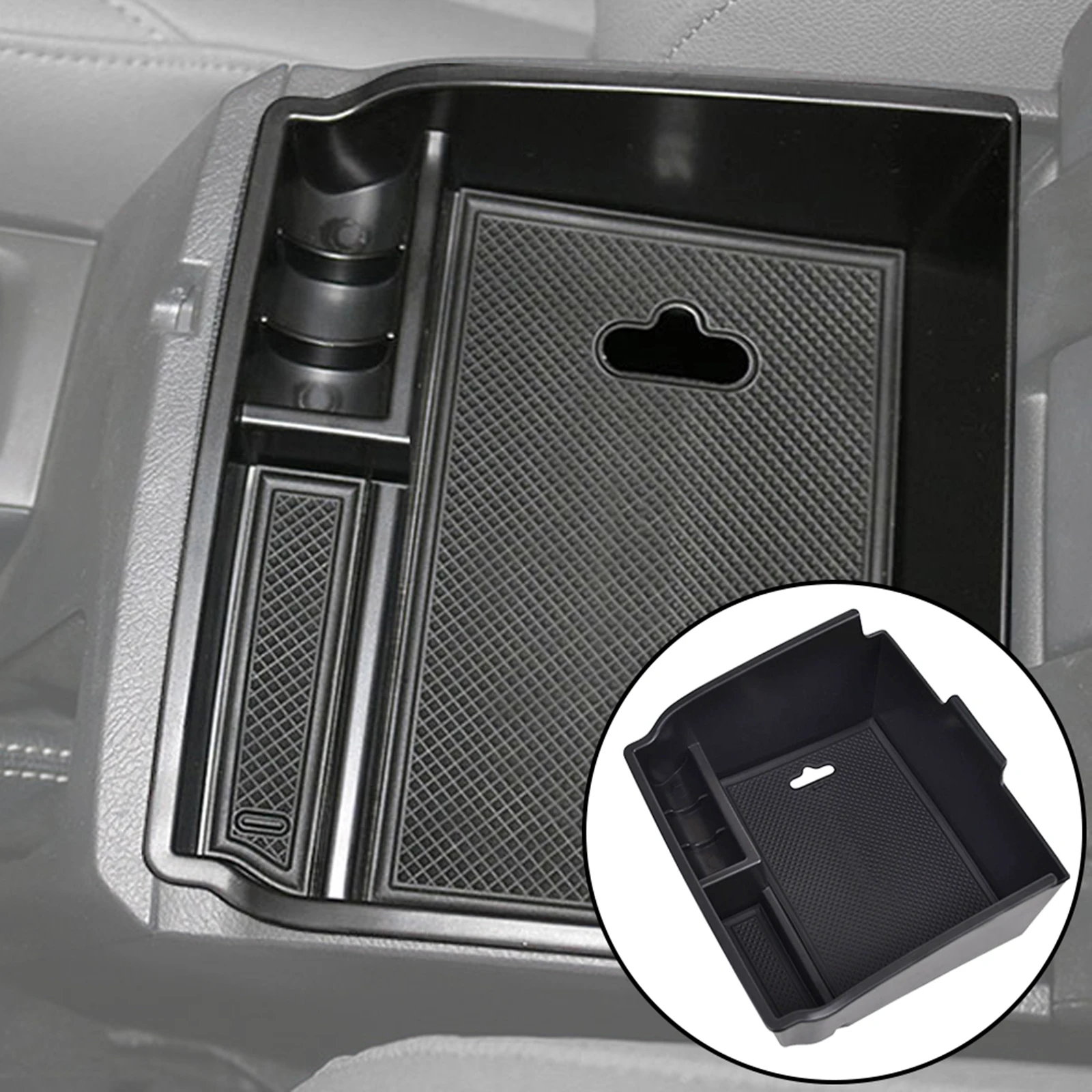 For Toyota Hilux Fortuner 2016 2017 2018 2019 2020 2021 2024 Car Armrest Storage Box Center Console Organizer Tray Pallet Holder