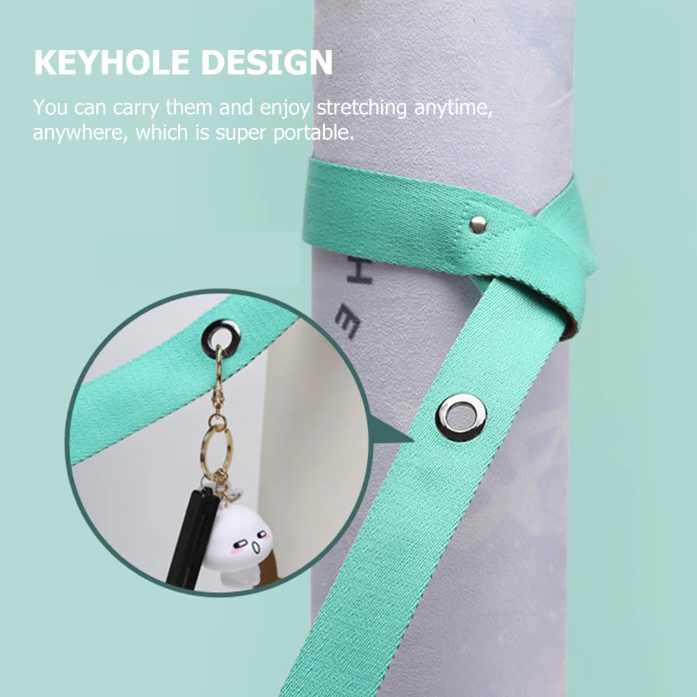 

Ремень для коврика для йоги, профессиональный эластичный ремень для фитнеса, многофункциональный ремень для переноски коврика для упражнений, регулируемая пряжка, эластичная лента для растяжки