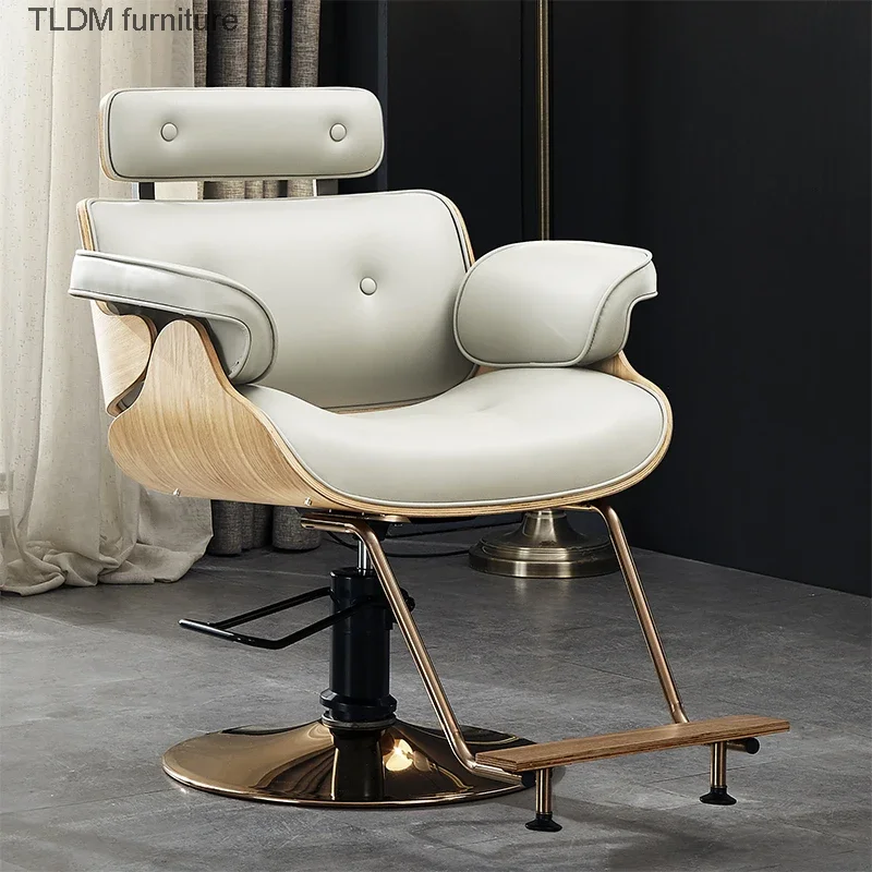 

Hair Salon Barber Chair Makeup Beauty Metal Professional Ergonomic Hairdressing Barber Chair Swivel Silla Giratoria Furniture