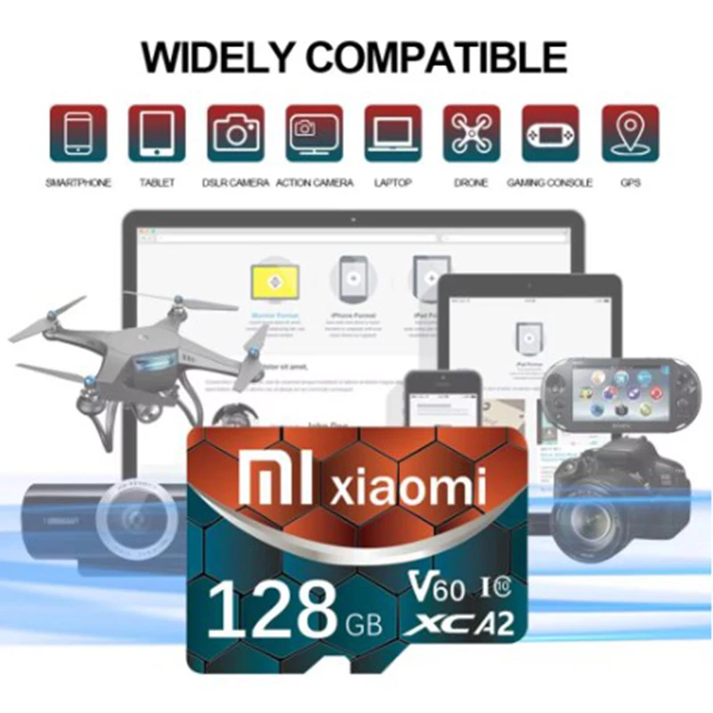 بطاقة ذاكرة صغيرة XAIOMI 2 تيرا بايت 128 جيجا بايت فئة 10 V30 TF بطاقة 1 تيرا بايت بطاقة SD 512 جيجا بايت عالية السرعة مايكرو TF بطاقة SD 256 جيجا بايت لنينتندو سويتش