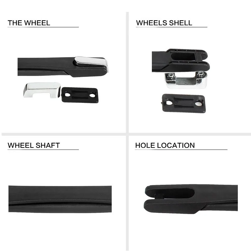 22.5cm Replacement Suitcase Handle Aluminum Luggage Parts Rubber Pull Carry Strap Trolley Accessories Universal Telescopic Hand