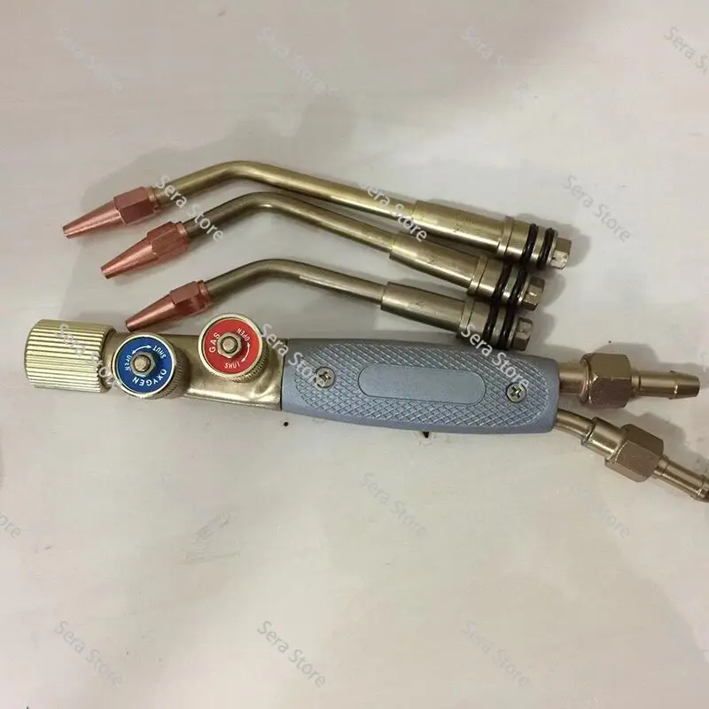 Portable Oxy Acetylene Welding Torch Injection Type Gas Brazing Torch Propane Soldering Cutting Welding Tool Kit Burner Gun