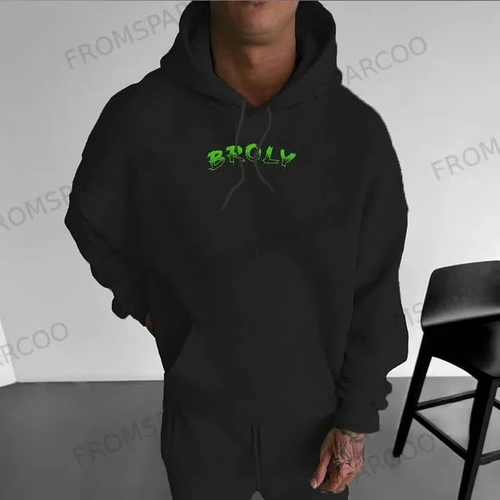 ドラゴンボールアニメコブランドメンズパーカー2025秋冬新作ストリートヒップホップY2Kトレンドカジュアルルーズ親子セータートップ