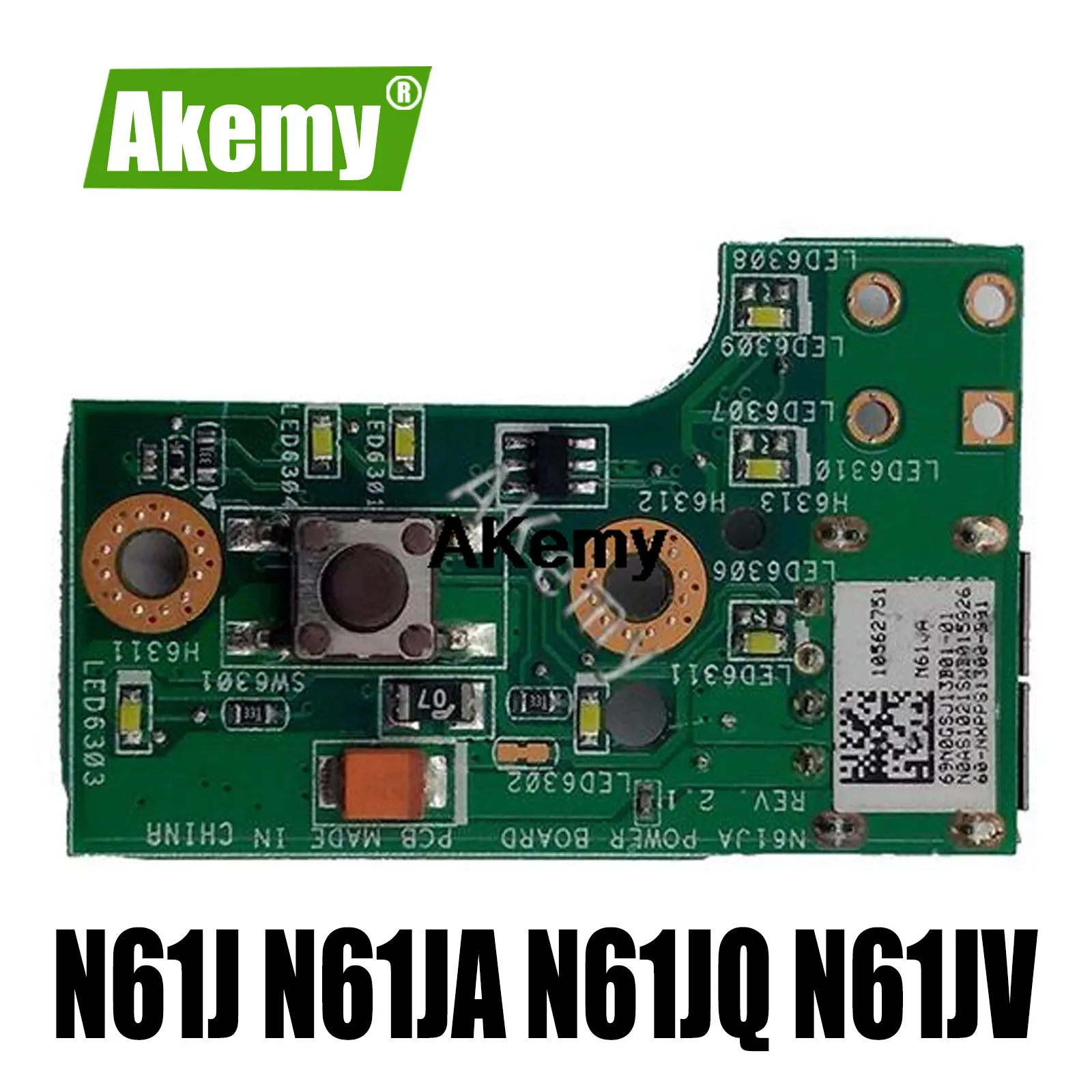 

Для Asus N61J N61JA N61JQ N61JV N61V N61VG N61VN кнопка выключателя питания IO USB плата