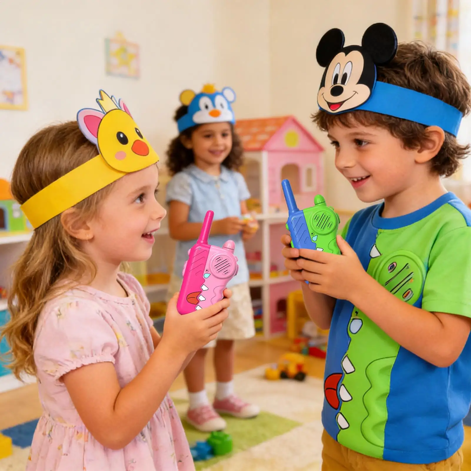 Walkie-talkies Leuk draadloos interactief met zaklamp Walkie-talkie voor kinderen Educatief speelgoed voor binnen en buiten, thuispark