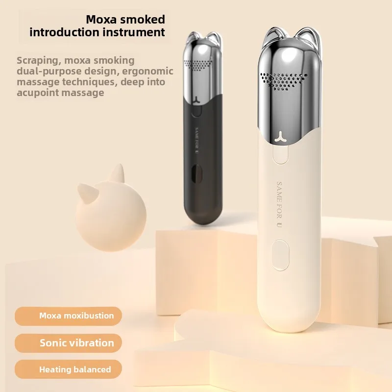 

Facial Moxibustion Importer Moxa Stick Guasha Massager Cat Ear Roller