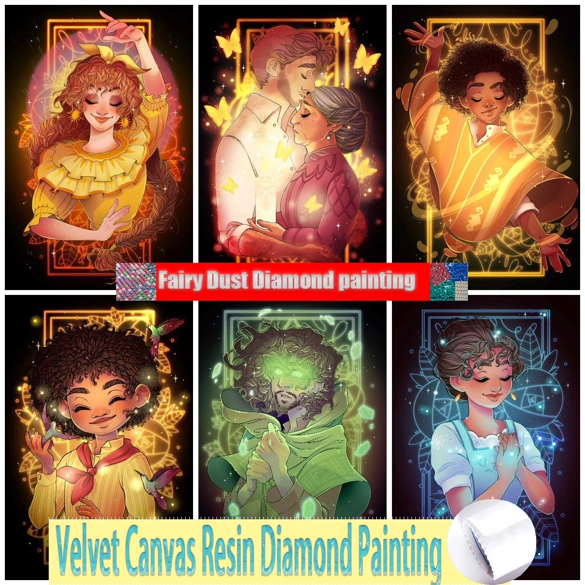 Disney Fairy Dust Resin Diamond Painting Newly Arrived Images Charm 5d Fast Delivery Cross Stitch Embroidery Mosaic Decor