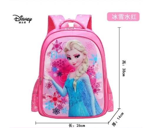 Disney-Mochila De frozen para niños, Bolsa Escolar transpirable, Elsa, Anna, reina de las Nieves, regalo para niñas