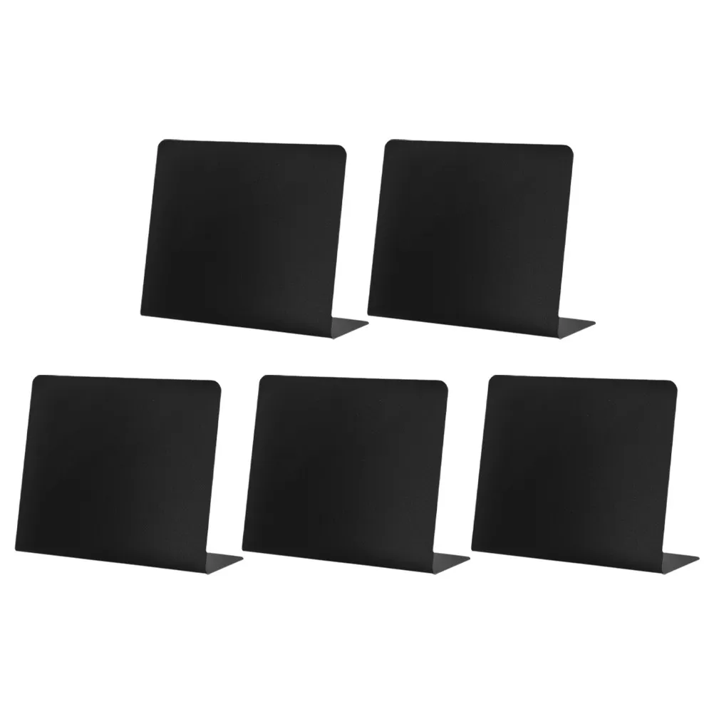 5Pcs Table Chalkboard Sign Desktop Standing Message Board Reusable Erasable Mini Chalkboard for Restaurant Buffet Party Wedding