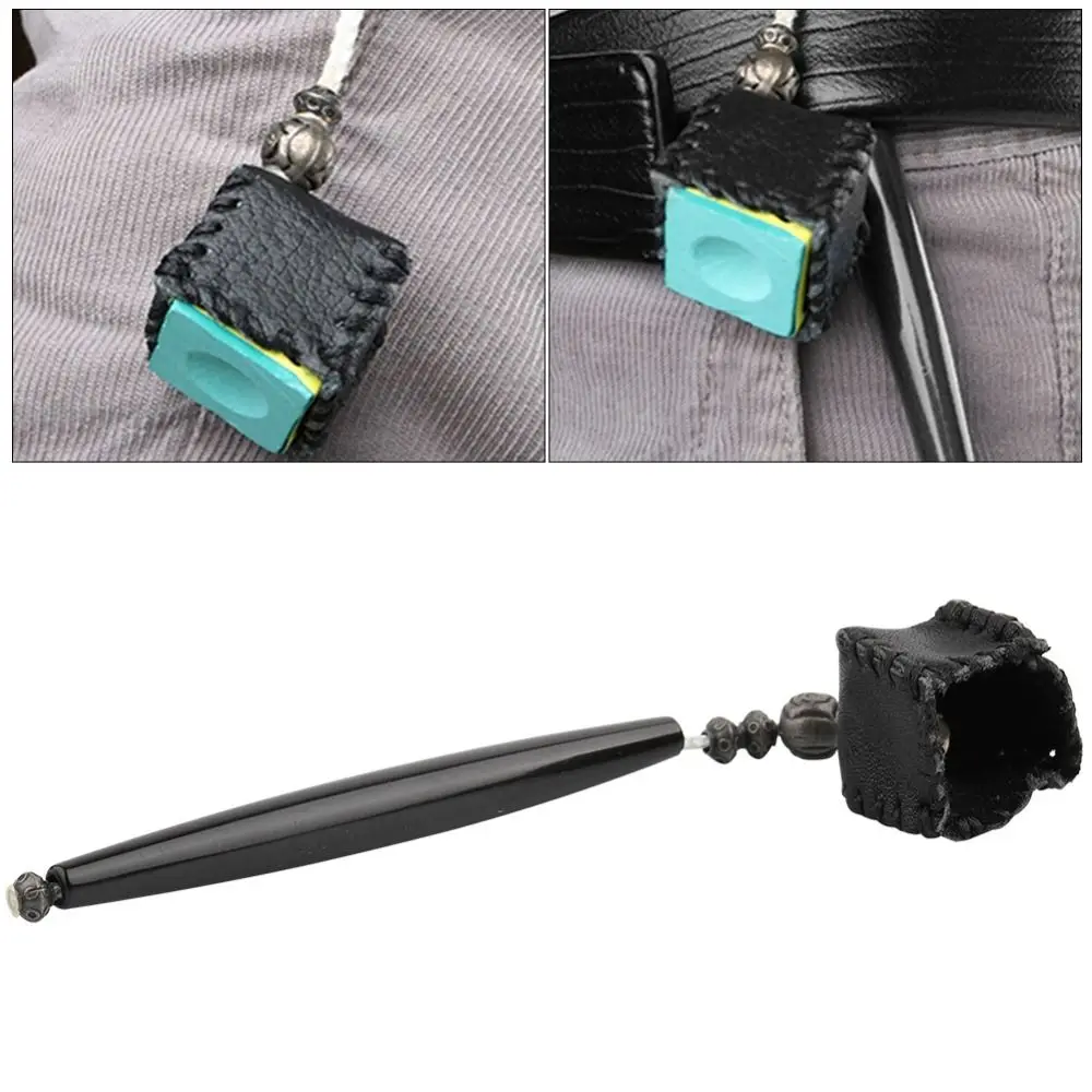 Billiard Accessories Portable Billiard Chalk Case Silver Pen Snooker Chalk Holder Black Chalk Cover Pool Game