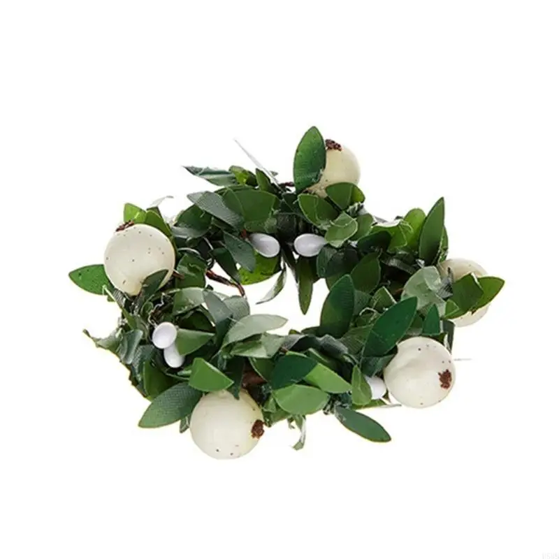 H58B Beau Simulater Plante Napkin Holder Elegant Table Table Embellissements Roches serviette