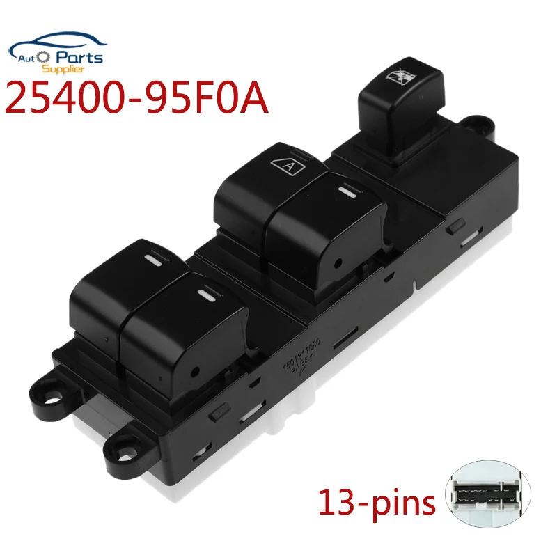 New 25400-95F0A Front Left For Nissan Sunny Almera Master Power Window Switch 2540095F0A