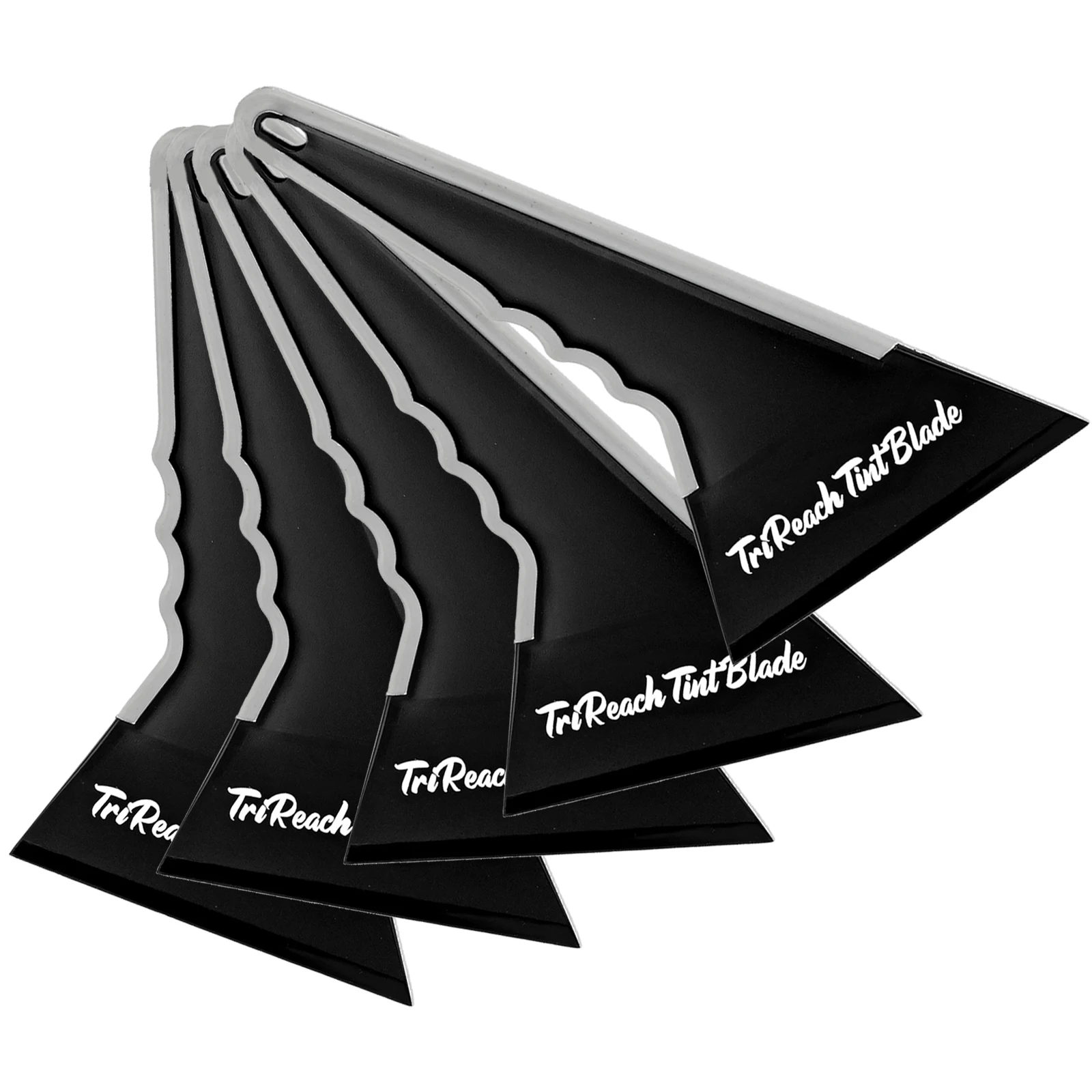 EHDIS 5pcs Triangular Plastic Squeegee Thin Edge Tucking Scraper Car Window Film Sticker Install Wrapping Vinyl Application Tool
