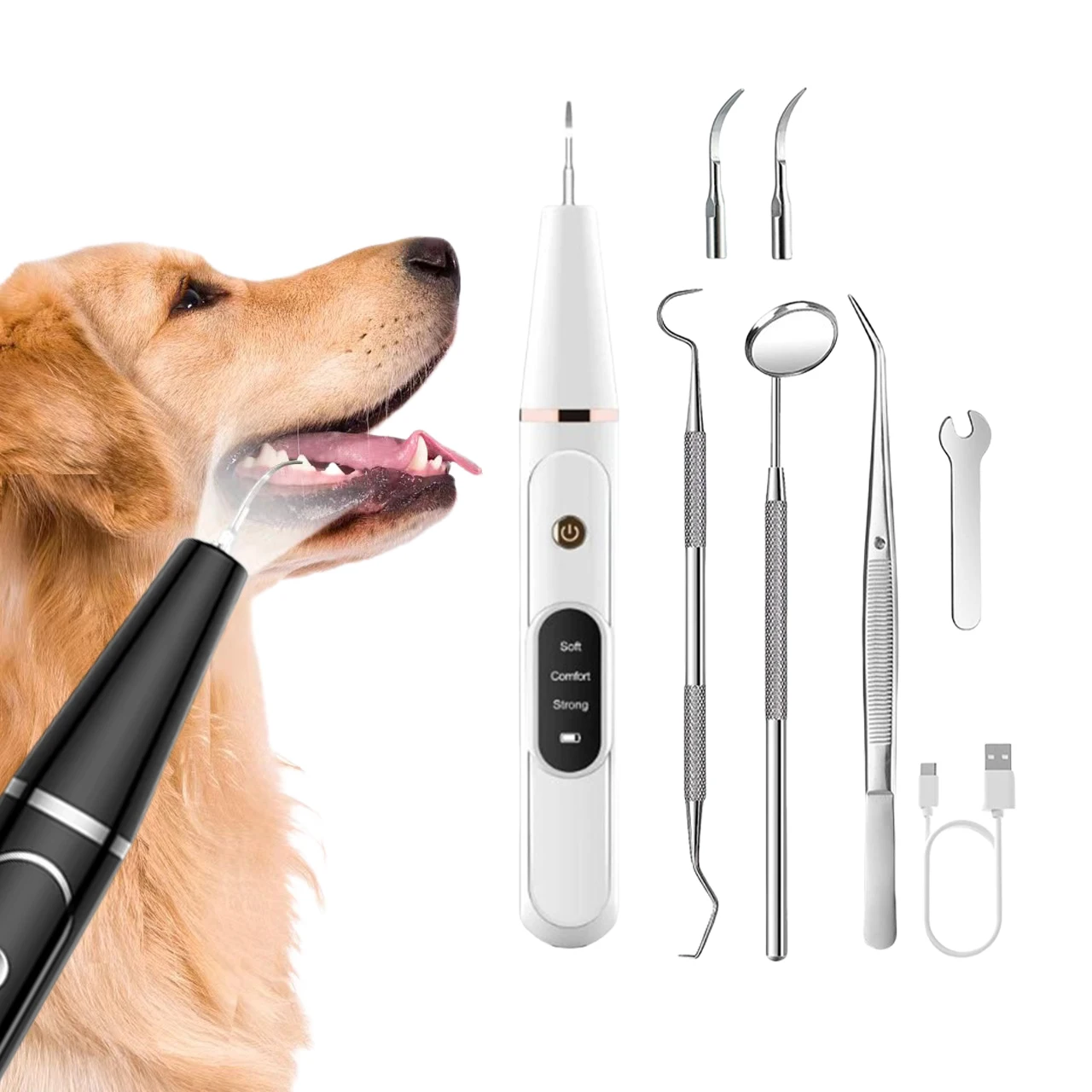 

Электрическая зубная щетка для собак от производителя OEM: инструмент для чистки зубов, удаления зубного камня и налета у домашних животных