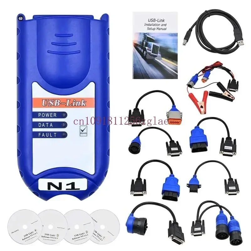 USB Link OBD2 Diesel Truck Fault Diagnosis Detector Car Tools