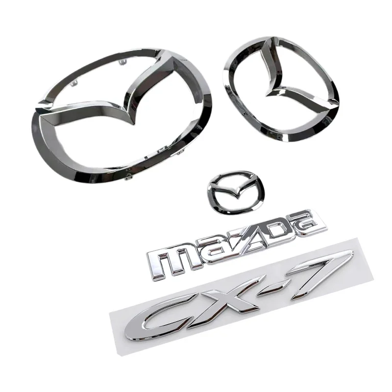 

Plastic Car Steering Wheel Badge Front Trunk Emblem for Mazda CX-7 CX7 3D Body Replaced Sticker Rear Tail Refitting Decoration