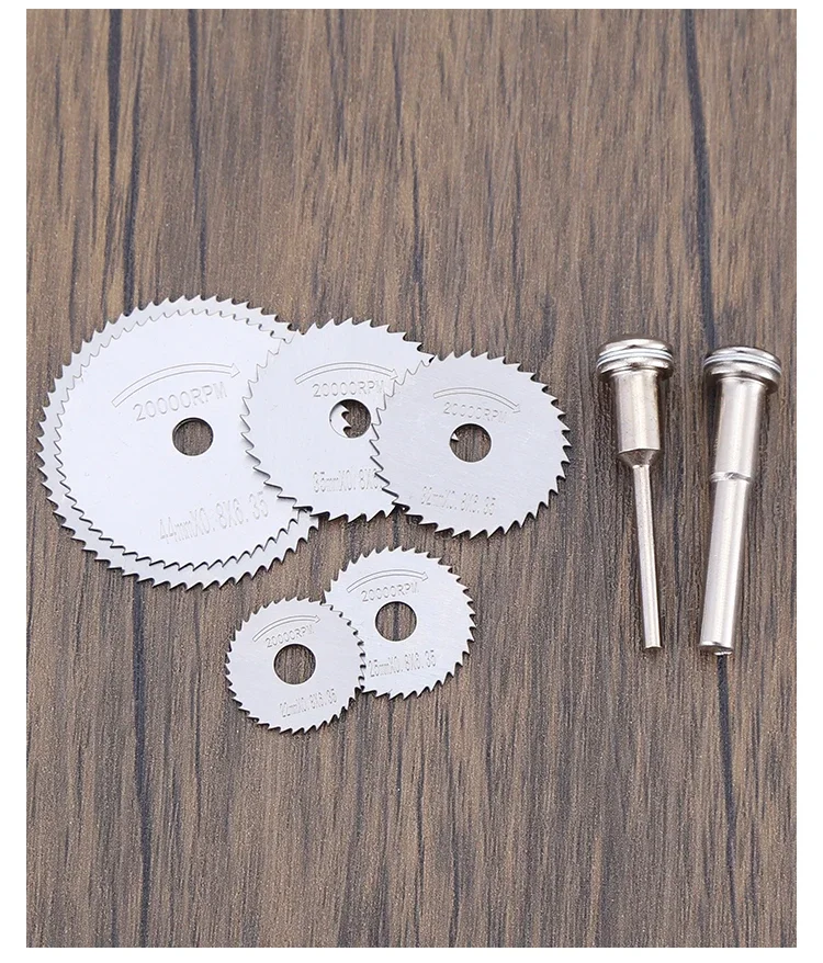 Mini HSS Metal Cutter Circular Saw Disc Wheel Blade Woodworking Durable Precision Cut Mandrel Mini Rotary Tool Accssory Set