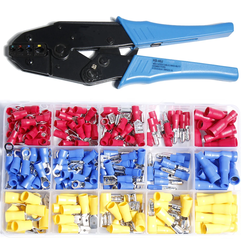 

Electrical Crimped Mini pliers wire crimping tools Crimper Terminal Insulated Cable Spade Crimp Connectors Wiring Plug