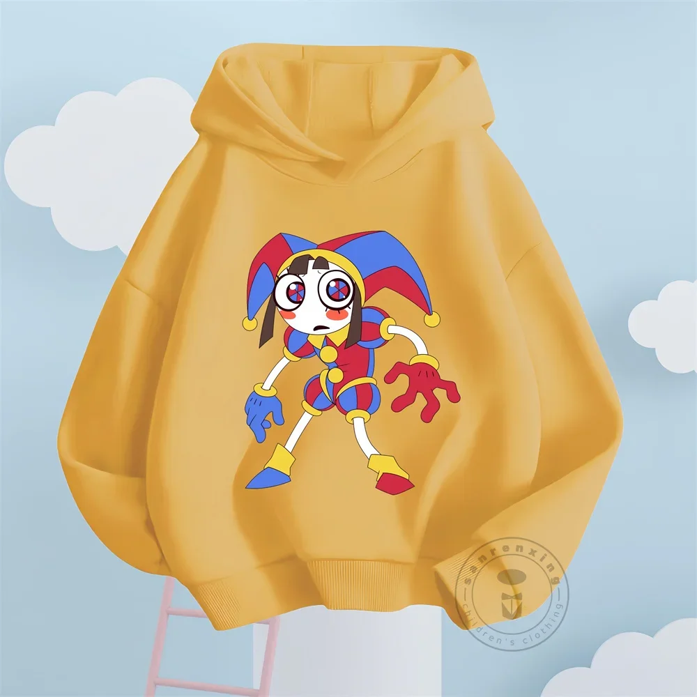 Cartoon Children\'s Hoodies The Amazing Digital Circus Sweatshirts Unisex Fashion Funny Kawaii Long Sleeve Tops Spring Autumn