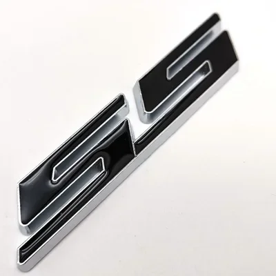 ملصق سيارة معدني ثلاثي الأبعاد شعار SS شارة شعار لسيارة شيفروليه SS كامارو سيلفرادو لاكيتي سبارك كروز اكسسوارات #5