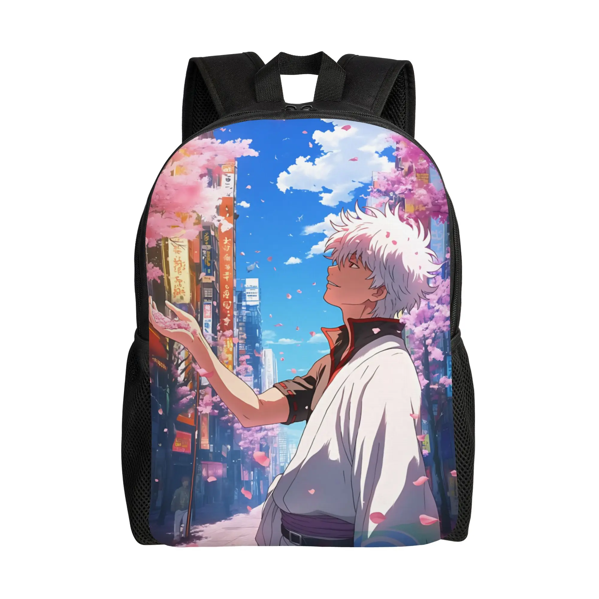 1Piece Backpack Pink New School Year Schoolbag Camping  G-Gintama Birthday Gift New Term Starts