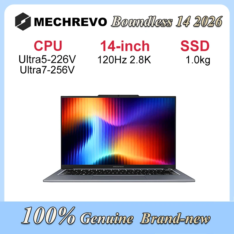 2026 MECHREVO Laptop Boundless 14 CPU Ultra5-226V/Ultra7-256V 14-inch 2.8K 120Hz 1.0kg