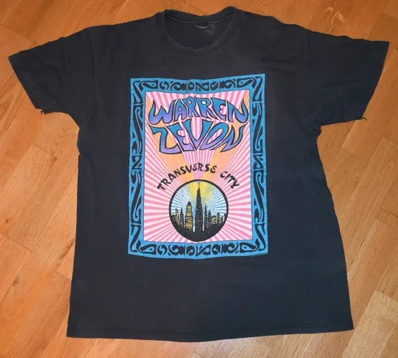 WARREN ZEVON 1990 Transverse City Tour T-shirt Unisex For Fan