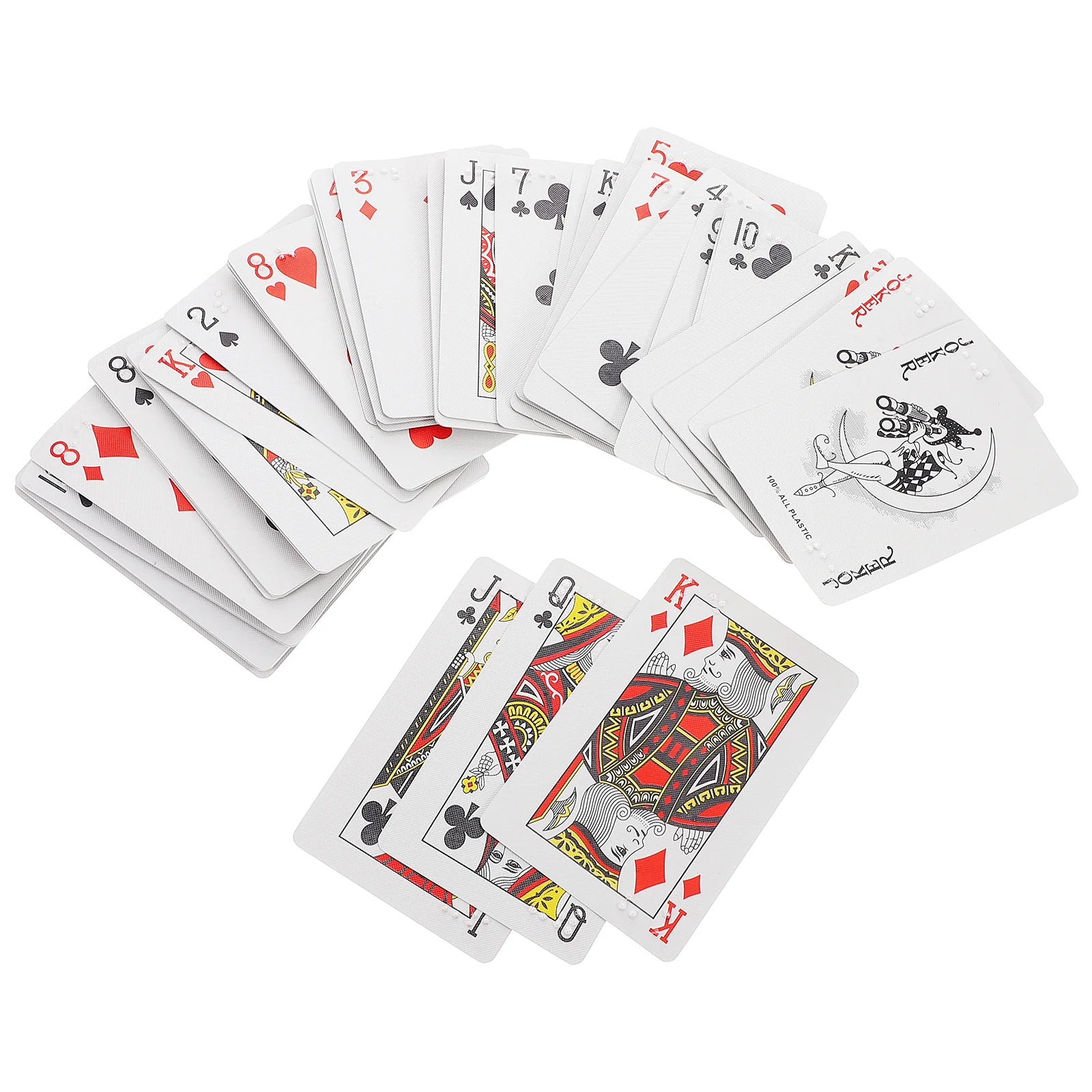 

Braille Playing Cards for Poker Adults Large-print Fun 9 Game Potato Man Best Games