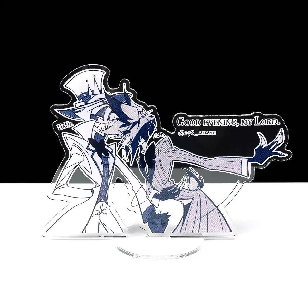 

Anime for Hazbin Hotel Alastor Lucifer Morningstar Apple Radio Acrylic Stand Up Sign Bracket Desktop Ornament Birthday Gifts