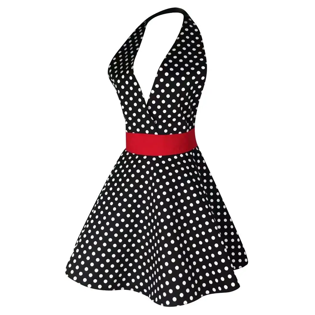Cooking Cleaning Apron Cotton Adjustable Straps Household Fashion Women Apron for Cafe Hotel Work