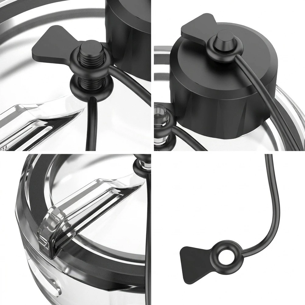 3 Inches RV Waste Valve Cap Weather Resistant PC Transparent Monitoring Design Leak for proof Seal Tool Free Installation