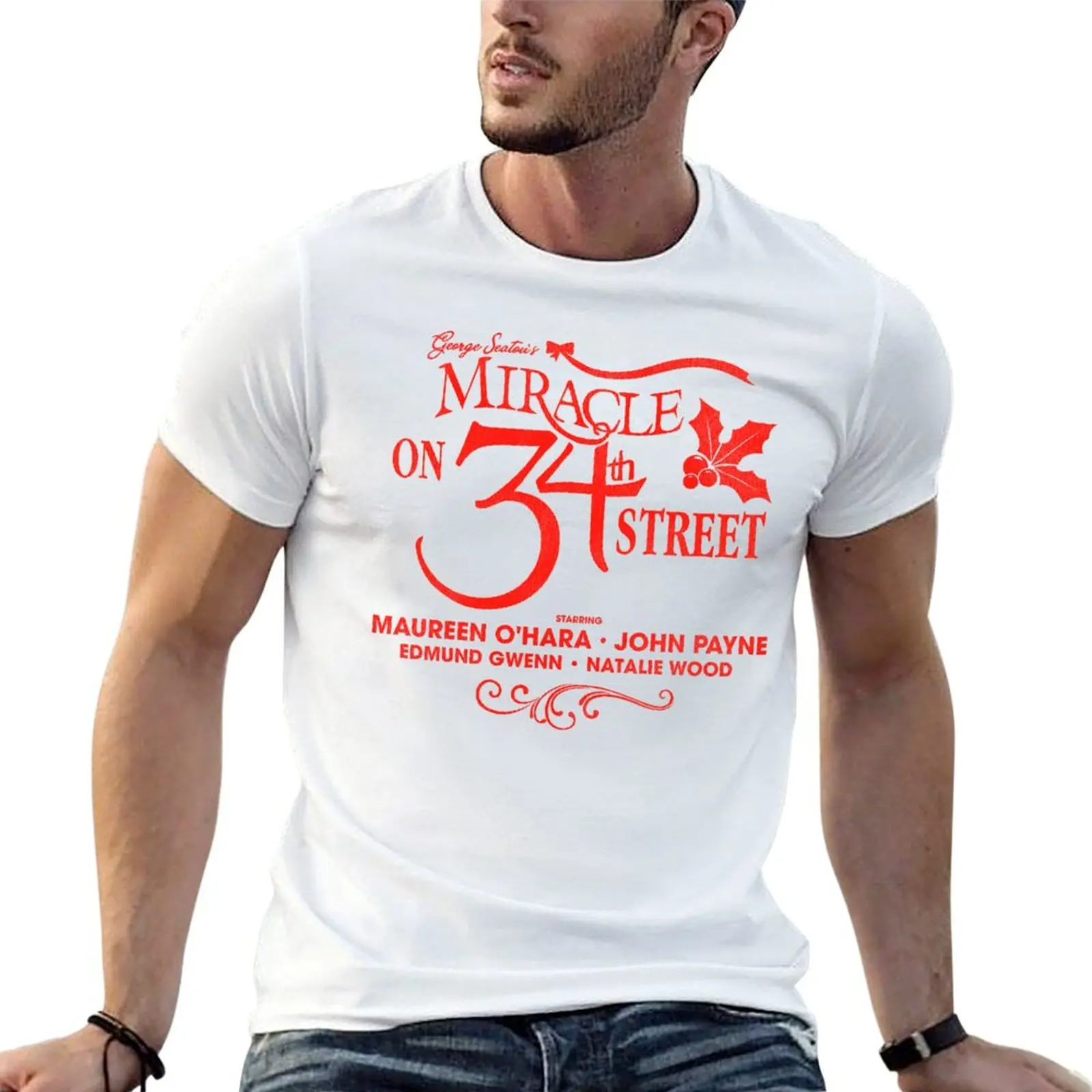 T-shirt A Miracle On 34th Street, grande taille, basique et décontracté