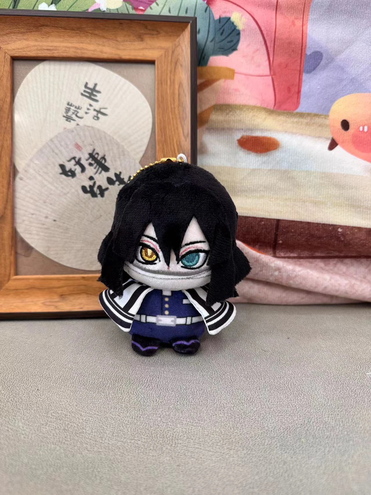 Anime Kochou Shinobu Kanroji Mitsuri Iguro Obanai Agatsuma Zenitsu Maskotka Kostium Pluszowe Lalki do Cosplay Brelok