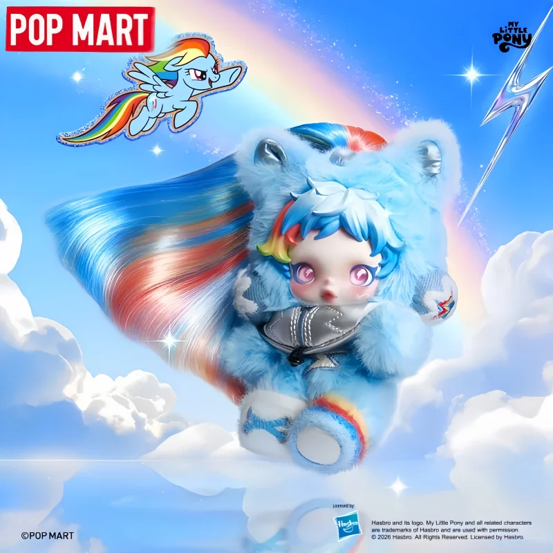 

POP MART SKULLPANDA x My Little Pony Series Blind Box Pendant Trendy Vinyl Doll Toy Mystery Box Action Figure Surprise Girl Gift