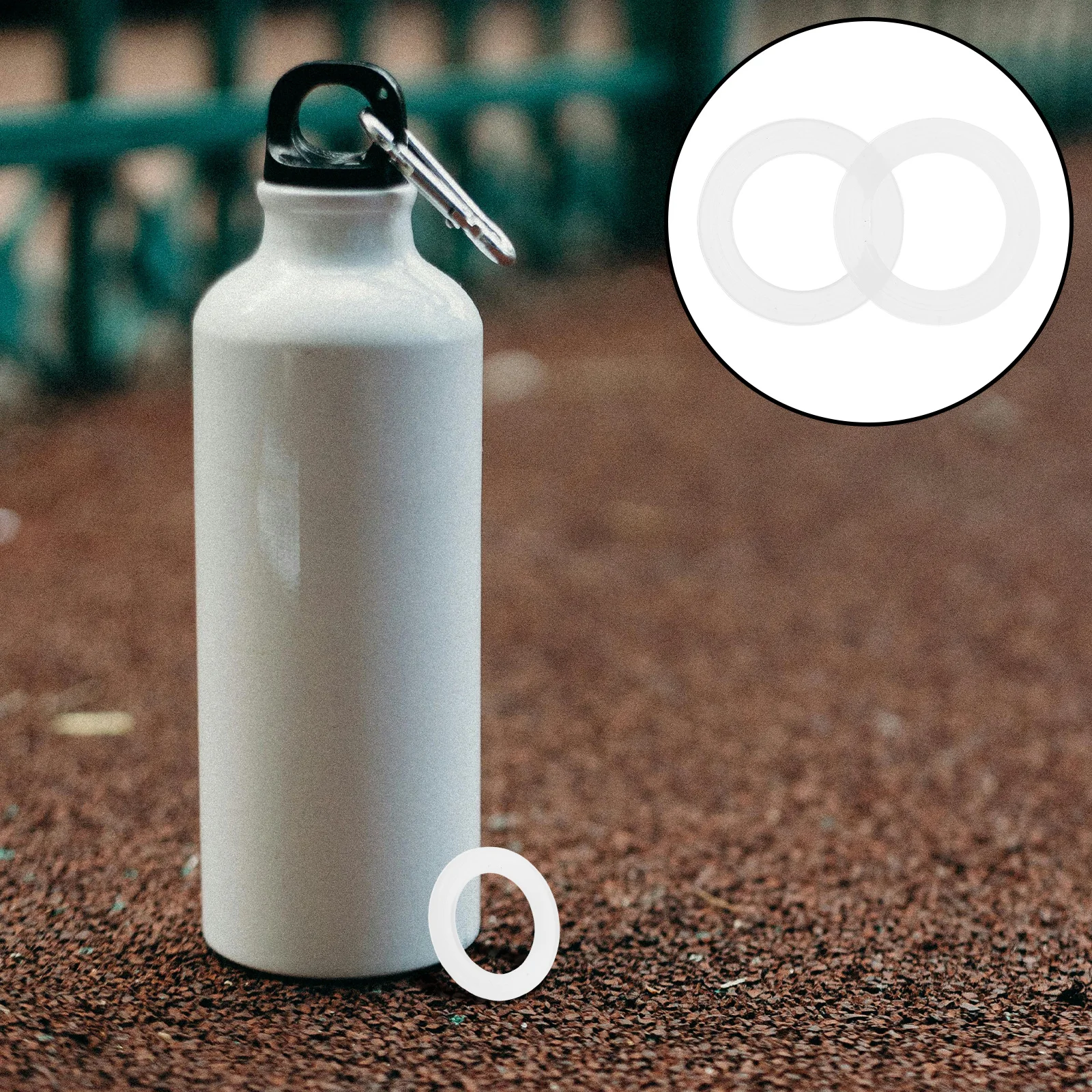 

4Pcs 1 Inch Silicone Bottle Sealing Gasket Replacement Water Bottle Seal Circle Leakproof Reusable Food Safe Gaskets for Daily