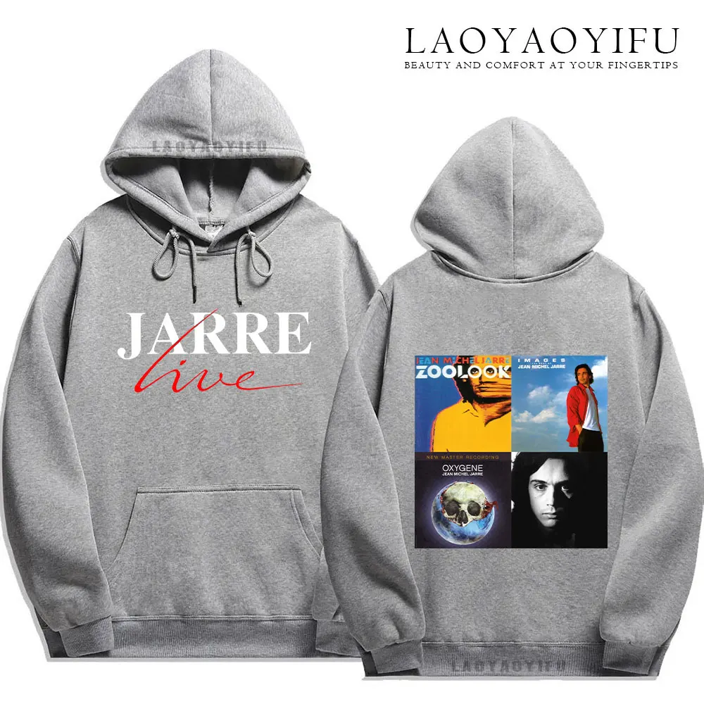 Sweat-shirt à Capuche pour Homme, Jean Michel Jarre, Album Musical, Equinoxe, Zoolook, Oxygène, Cadeau Souvenir, Design Personnalisé, Mode Classique