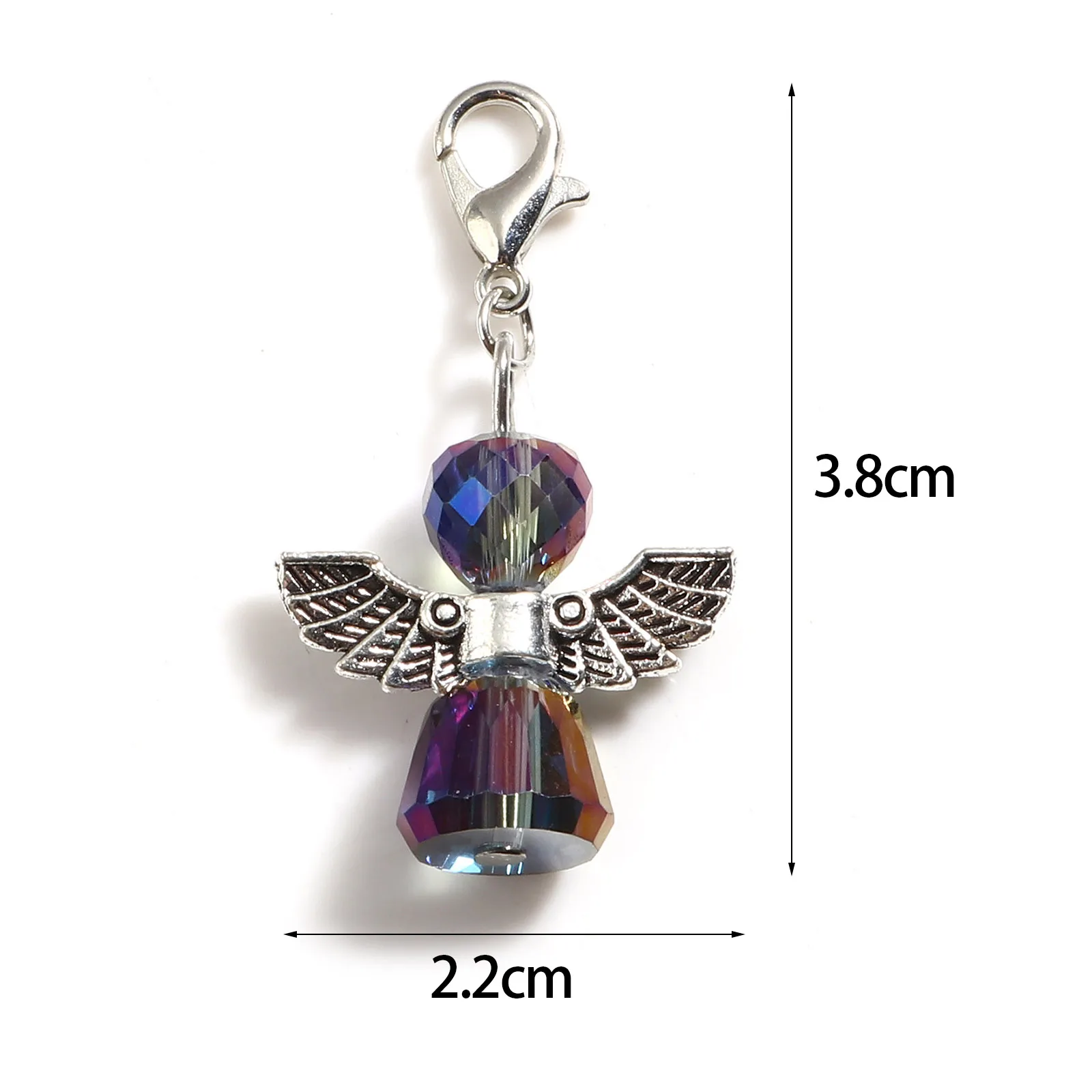 2PCs New Angel Series Locking Stitch Markers Religious Beads Angel Crochet Latch Knitting Tools For DIY Craft Marker Kits