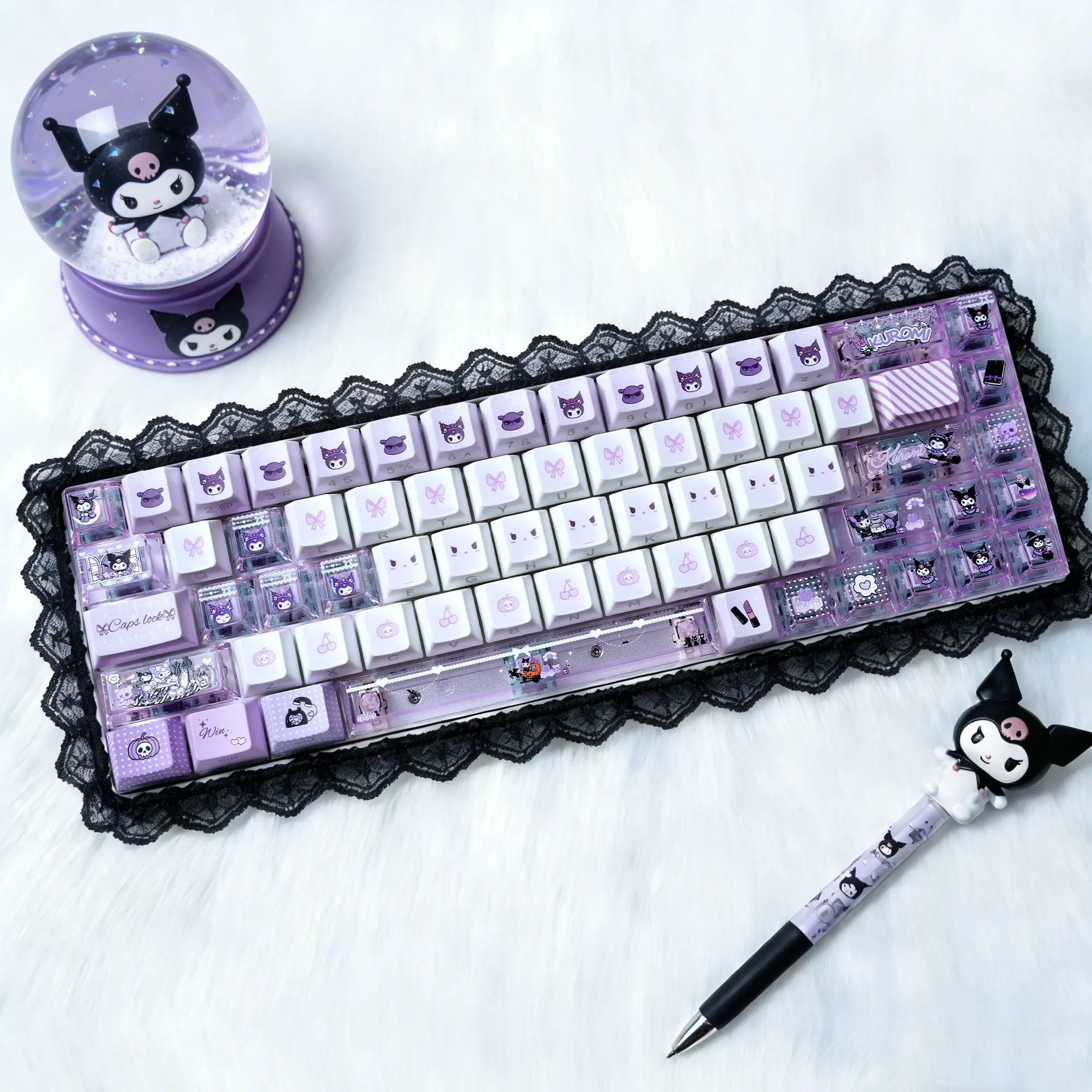 Anime Sanrio Kuromi Keycaps PB - Pc Gaming Kuromi บทวิจารณ์และราคา