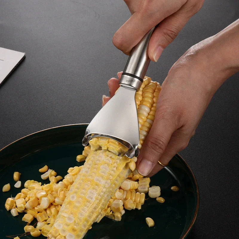 2022 Stainless Steel Corn Thresher Stripper Peeler Kitchen Tool Corn Cutter Cob Peeler Stripper Kernel Cutter Kitchen Gadgets