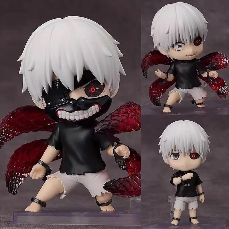 Figura de Acción Nendoroid de 10 cm de Tokyo Ghoul, Ken Kaneki 2734, Versión Q, Muñeco Articulado, Modelo de Anime, Juguete Coleccionable, Adorno de Escritorio, Regalo