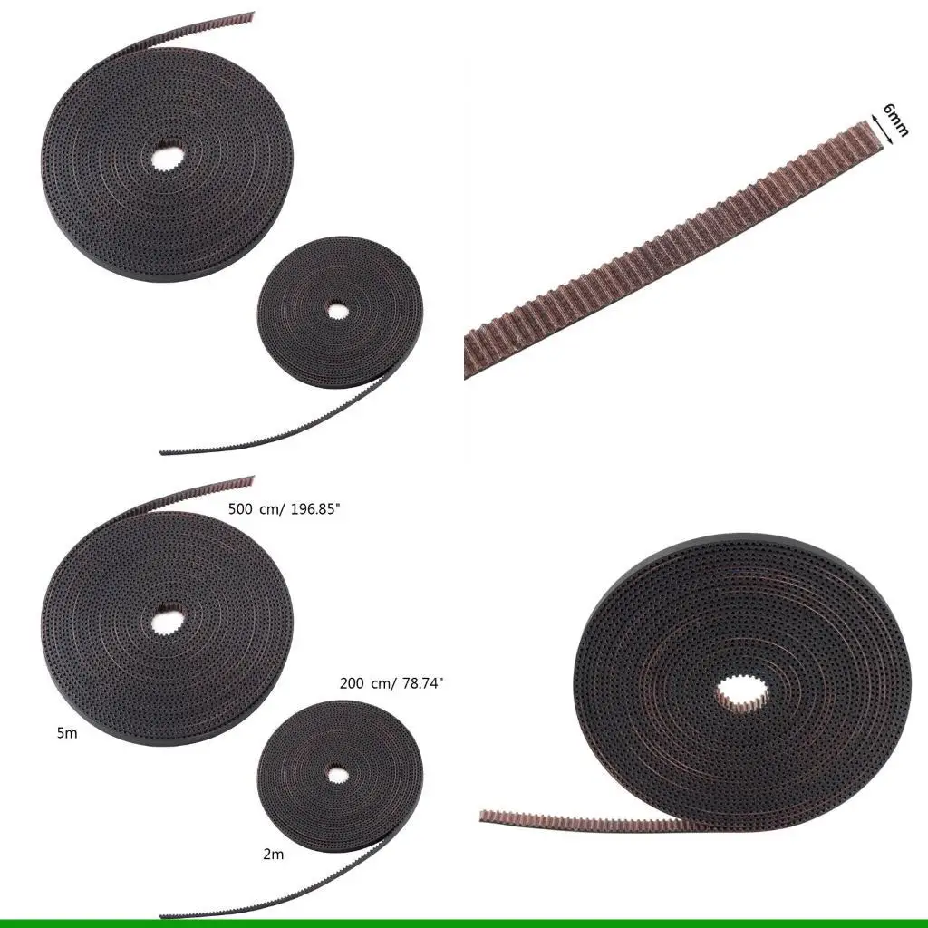 

U55C 2GT Belt Synchronous Belt Timing Belt Width 6MM Wear Resistant for CR10 Printer Accessory