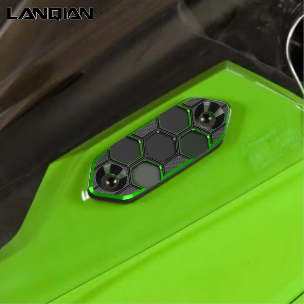 For Kawasaki Ninja 500 300 400 650 ZX-4RR ZX-6R ZX-4R Rearview Mirror Block Off Base Plates Cover Hole Cap ZX4RR ZX6R ZX4R