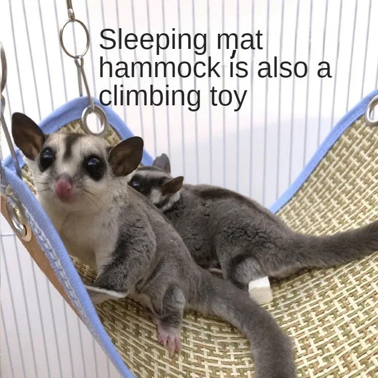 Small Animal Cooling Mat Hammock Hamster Flower Branch Mouse Guinea Pig Cooling Mat Hammock Cooling Bed Suspension Pet Supplies view 5