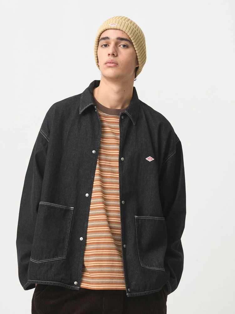 

DANTON × BEAMS cotton washed vintage denim jacket