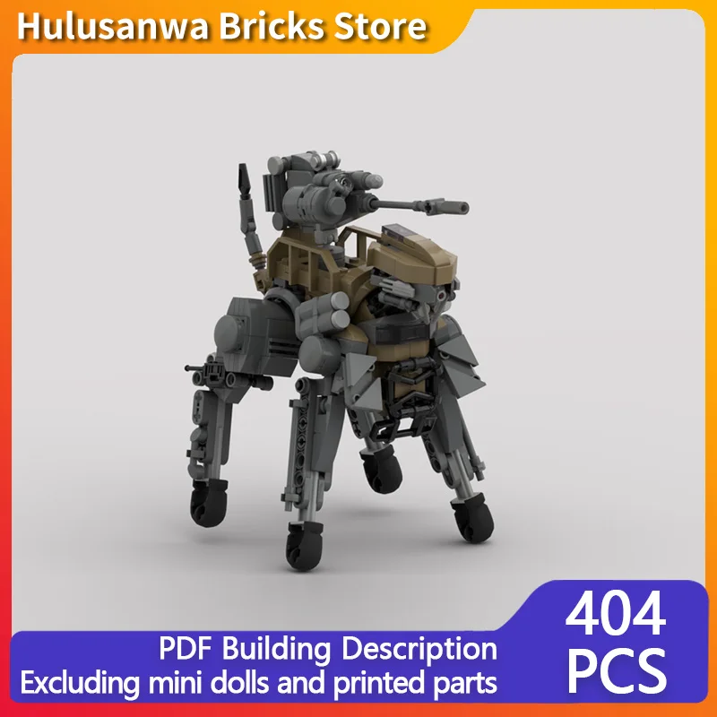 

Armed Mechanical Dog MOC Building Bricks War Equipment Modular Technology Gifts Holiday Assemble Children Toys Suit