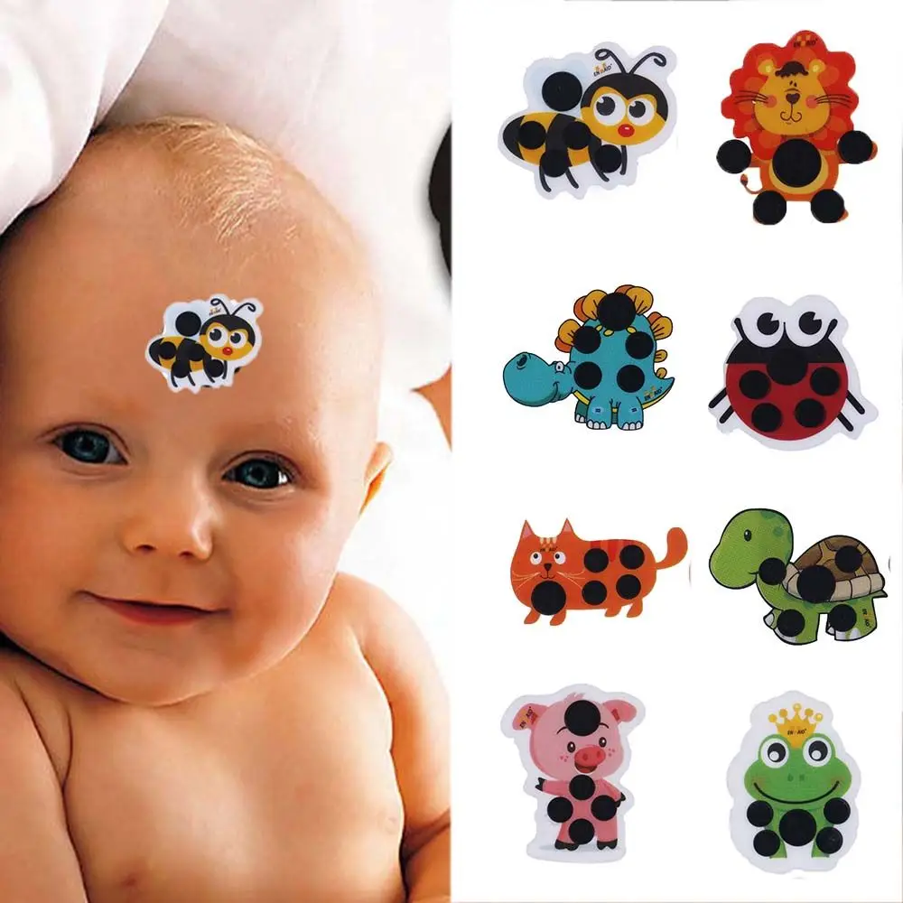 

10Pcs Animal Kids Fever Detection Baby Care Forehead Sticker Temperature Test Thermometers Thermometer