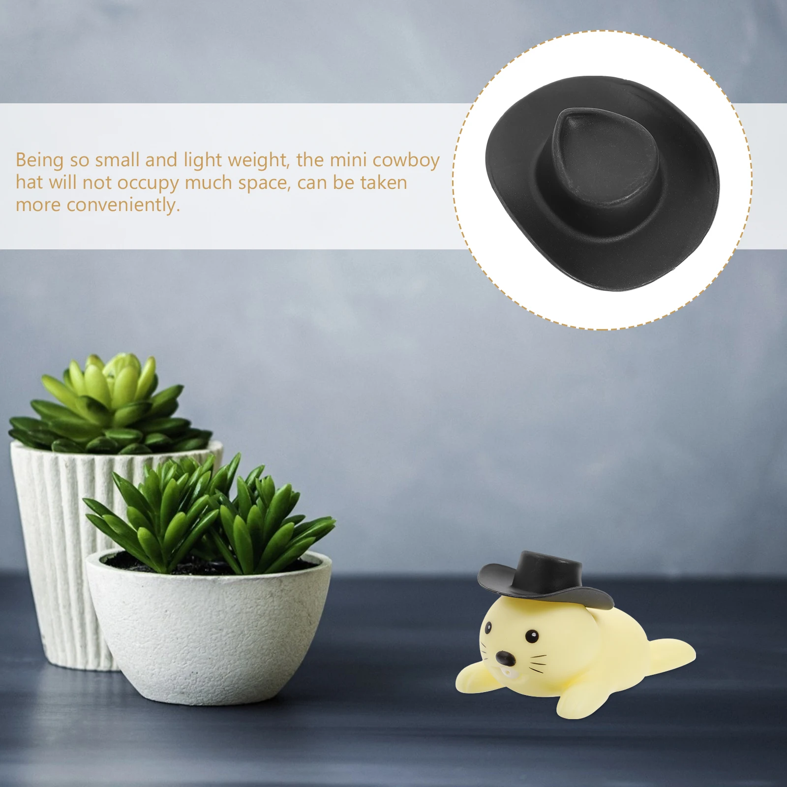 40 قطعة قبعات رعاة البقر الصغيرة القبعات الغربية المصغرة للأطفال التظاهر اللعب ديكور الحفلات Diy بها بنفسك لوازم الحرفية قبعة رعاة البقر الصغيرة #2