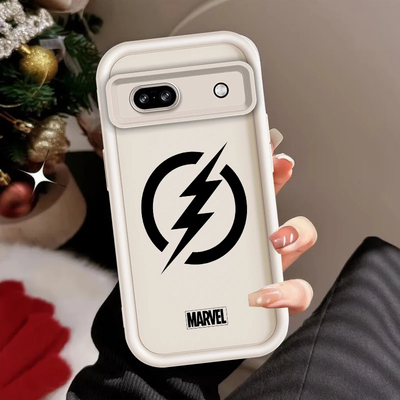 Marvel Comics Logo für Google Pixel 9 8A 8 7 7A Pro XL 5G Augenleiter Handyhülle Weiche TPU stoßfeste Abdeckung TPU Handyhülle