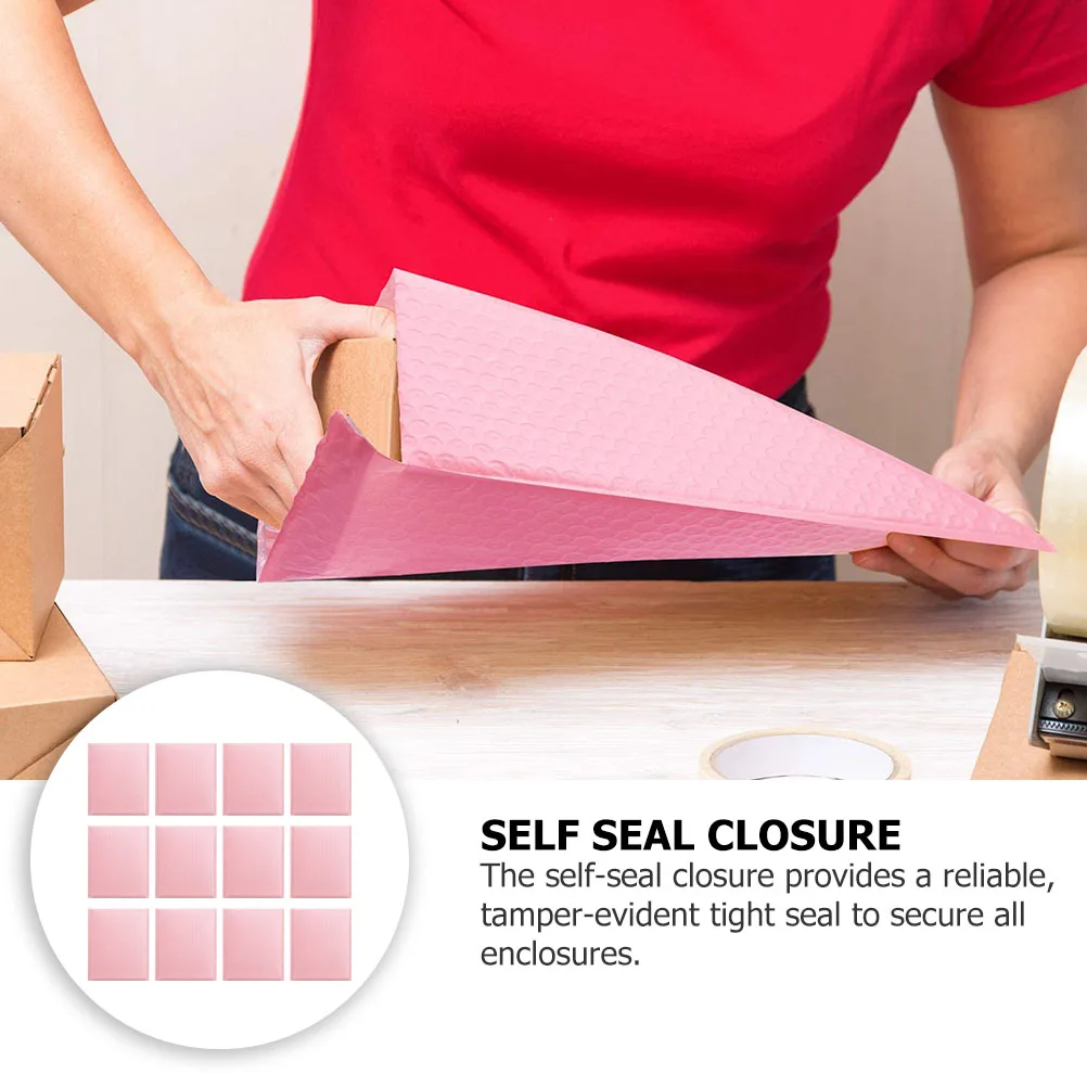 

25 Pcs Bubble Envelope Bag Envelopes for Packages Packing Co-extruded Film Self Seal Mailers Padded